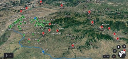 Məngələnata və Uryandağ yüksəklikləri, ardınca Füzuli, oradan da üzü Şuşaya doğru