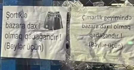 “Meyvəli bazarı”nda şort QADAĞASI: “Hamının anası-bacısı var” - FOTO